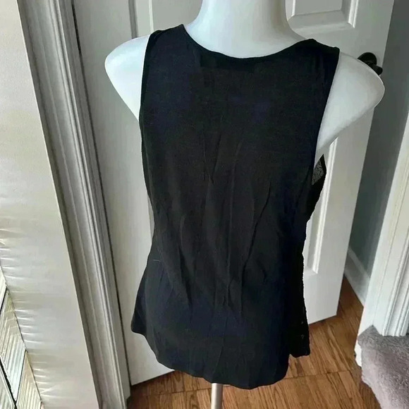 Size S black with beige sequins in leopard print design tank from The Limited - Picture 4 of 5